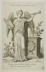 Fame, deska 1 z Parnassus Biceps od Johann Theodor de Bry