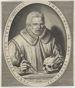 Portrét Theodora de Bry 1528-1598, ca. 1597.