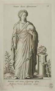 Urania, Muse of Astronomy, deska 15 z Parnassus Biceps
