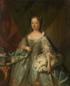 Portrét Anny Hannoverské, princezny královské a princezny z Orange, manželky prince Viléma IV od Johann Valentin Tischbein (attributed to)