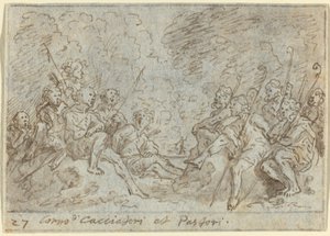 Sbor lovců a pastýřů, 1640. od Johann Wilhelm Baur