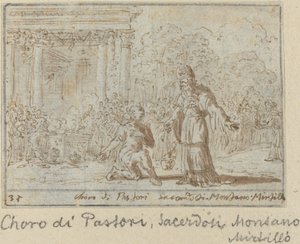 Sbor pastýřů a kněží: Montano, Mirtillo, 1640. od Johann Wilhelm Baur