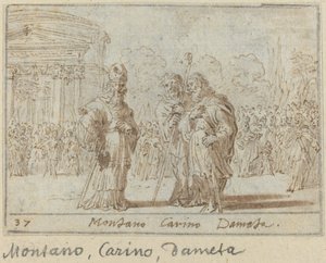 Montano, Carino a Dameta, 1640. od Johann Wilhelm Baur