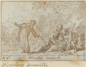 Nicandro a Amarilli od Johann Wilhelm Baur