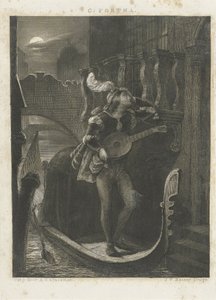 Gondola podle měsíčního svitu od Johann Wilhelm Kaiser (I)