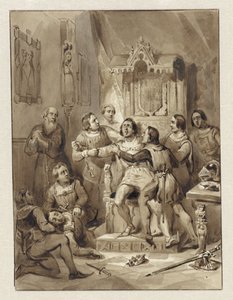 Hrabě William V se zblázní a zavraždí Gerrita van Wateringena, 1357
