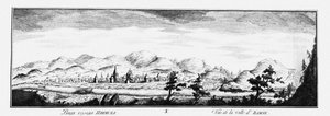 Pohled na Ilimsk, cca 1735