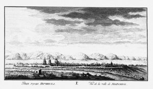 Pohled na Nerchinsk, cca 1735