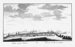 Pohled na Tomsk, cca 1735