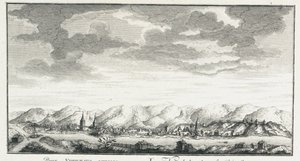 Pohled na pevnost Udinskoye, cca 1735