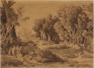 Vynález umění v Kainově rodu (Genesis 4, 20-22) od Johann Wilhelm Schirmer