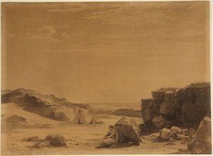 Hagar na poušti (Genesis 21, 16) od Johann Wilhelm Schirmer