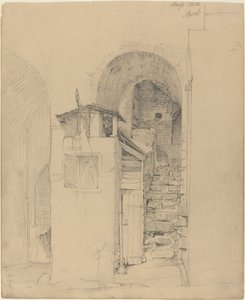 Zničené schody v Neuss od Johann Wilhelm Schirmer