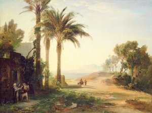 Odchod muže do Jericha (ráno) kolem roku 1856