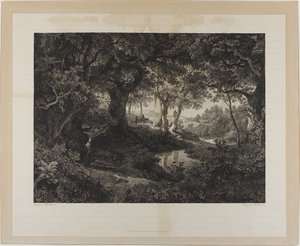 Velká italská krajina od Johann Wilhelm Schirmer