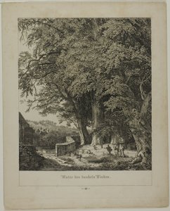 Pod stinnou lípou od Johann Wilhelm Schirmer