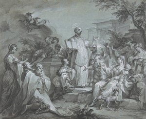 Svatý Ignác z Loyoly Kázání, před rokem 1761.