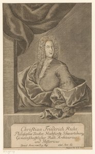 Portrét Christiana Friedricha Ruhe od Johann Wolfgang Heinrich Stockmar