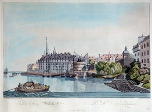 Pohled na Düsseldorf před francouzským bombardováním 6. října 1794 1798.