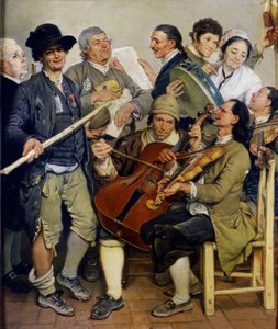 Hudebníci La Scartocciata, cca 1778 od Johann Zoffani