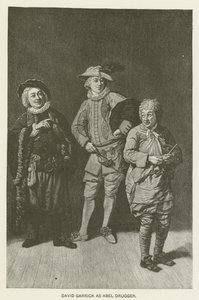 David Garrick jako Abel Drugger od Johan Joseph Zoffany