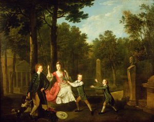Děti 4. vévody z Devonshire (olej na plátně) od Johann Zoffany