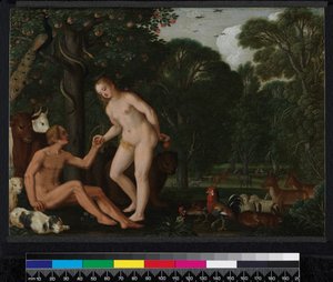Adam a Eva v ráji, 1629
