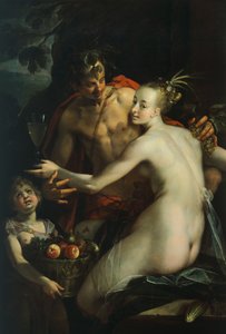 Bacchus, Venuše a Cupid, Hans von Aachen (1552-1615)