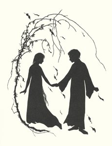 Silueta Johanny Beckmannové (litografie) od Johanna Beckmann