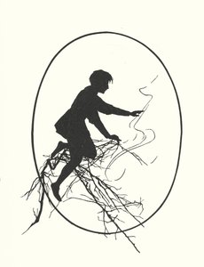 Silueta Johanny Beckmannové (litografie) od Johanna Beckmann