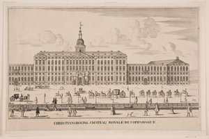 Zámek Christiansborg od Johanna Fosie