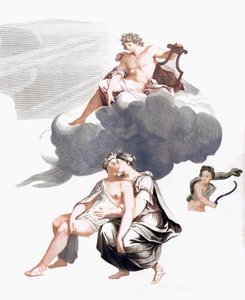Jupiter a Callisto (tisk) od Johannes (after) Teyler