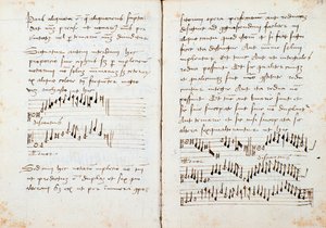 Stránka z knihy hudební teorie od Johannese Tinctorise od Johannes (c.1435 1511) Tinctoris