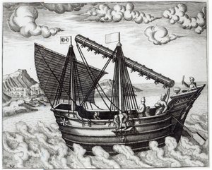 Čínské harampádí, ilustrace z „Jan Huyghen van Linschoten, jeho pojednání o cestách do východní a západní Indie“, 1579-92