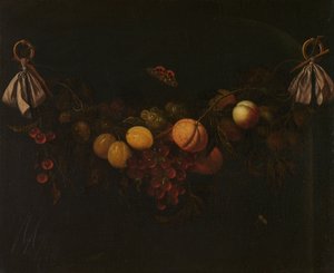Festoon of Fruits, cca 1653-1658 (olej na plátně) od Johannes Borman