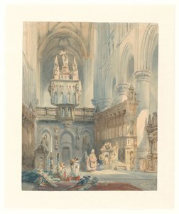 Kerkinterieur od Johannes Bosboom (signed by artist)