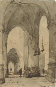 Interiér kostela Saint Bavo v Haarlemu od Johannes Bosboom
