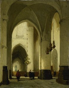 Interiér kostela sv Bavo v Haarlemu od Johannes Bosboom