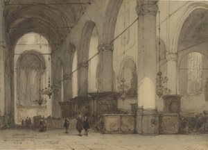Kerkinterieur od Johannes Bosboom