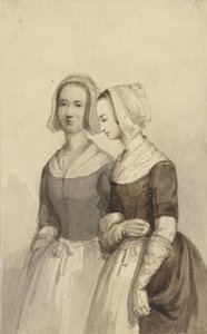 Dvě osiřelé dívky (?) od Johannes Christiaan d
