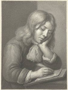 píšící chlapec od Johannes Cornelis Mertens