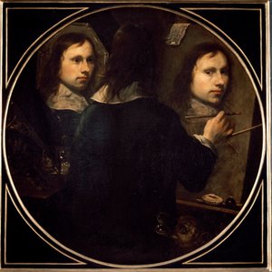Autoportrét od Johannese Gumppa (1626-?) 1646 Sun. 88,5x89 cm Florencie, Galleria degli Uffizi (kanceláře) od Johannes Gumpp