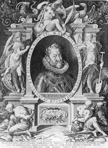 Portrét Rudolfa II. (1576-1612) od Johannes Hausser von Ach