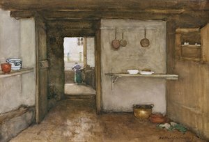 Interiér kuchyně, cca 1899