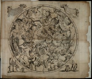 Tabulka souhvězdí severní polokoule Firmamentum Sobiescianumsive Uranographia