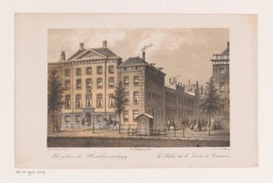 Ředitelství Handel-Maatschappij v Amsterdamu Budova Obchodní společnosti (název na objektu)
