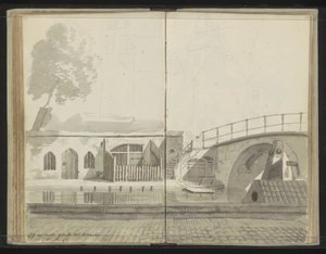 Weesbrug přes Oudegracht v Utrechtu od Johannes Huibert Prins