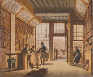 Obchod knihkupce Pietera Meijera Warnarse na Vijgendamu v Amsterdamu Knihkupectví Pietera Meijera Warnarse (1792-1869) na Vijgendam, Amsterdam