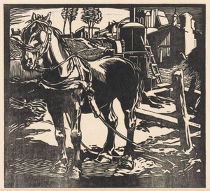 Nepřipoutaný vozíkový kůň od Johannes Josephus Aarts (signed by artist)