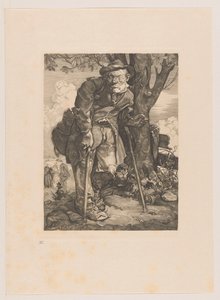 Žebrák s berlemi od Johannes Josephus Aarts